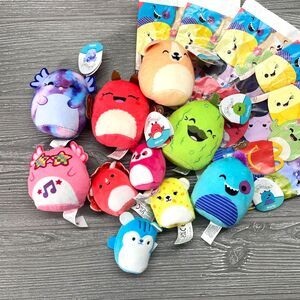 Squishmallow Lot of TEN! Squishville and Mcdonalds Halley Stevon Charles Rorty +